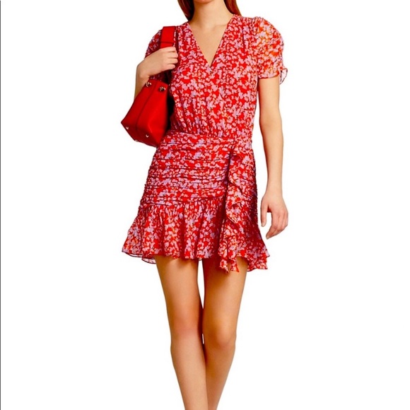 Tanya Taylor Red Floral Dress - Picture 2 of 8